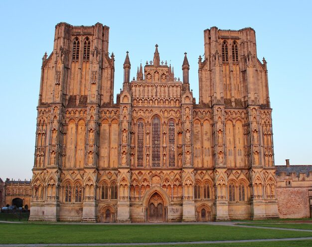 The west front of Wells Cathedral